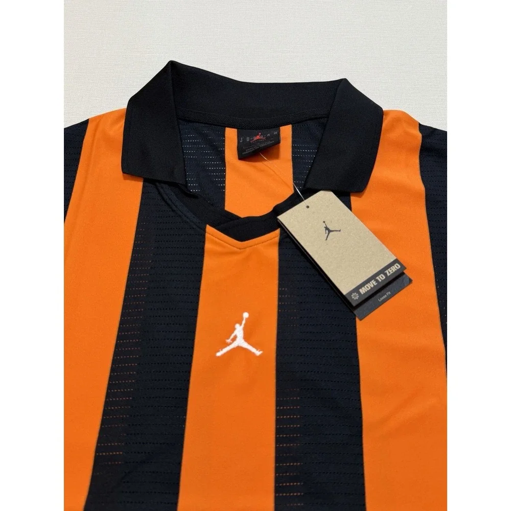 Nike Jordan Brooklyn Collegiate Goalie Shirt Mens Size L Orange HV0107-010 NWT
